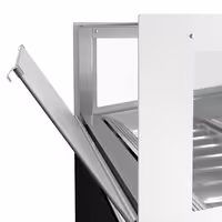 Ice Cream Display Freezer | ADAM - 1200mm - Ventilated cooling - with LED lighting - for 12 x 5 litres Napoli pans or 8 x 7 litres - Black