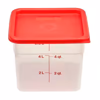 (6 komada) CAMBRO | CAMSQUARES® - Posude - 5,7 litara - Prozirne