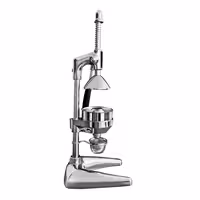 Heavy Duty Lever Citrus Press - Ergonomic Handle(s) - Chrome - Stainless Steel