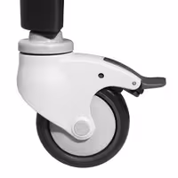 Plastični regal s bočnim stjenkama - 800x500 mm - Dubina: 500 mm - s 5 podesivim policama - uklj. 4 kotača - crna - Nosivost: 50 kg po polici