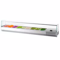 Countertop Prep Well / Refrigerated Topping Unit PREMIUM PLUS - 1976x353mm - 9x GN 1/4