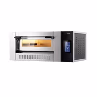 Gas Deck Pizza Oven - Single Deck - Refractory Stone Deck - 4 x Ø 30cm (12") - 230V Single Phase - Touchscreen Controls - up to 400°C