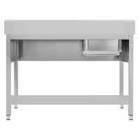 Sudoper ECO - 1400x600 mm - s donjom policom - s 1 koritom - korito lijevo