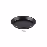 (10 kom) Pleh za pizzu - plavi pleh - Ø 180 mm - Visina: 25 mm - crni premaz