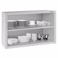 خزانة حائط ستانلس ستيل ECO - 800x400mm - بدون باب ذو أجنحة - ارتفاع 650 mm