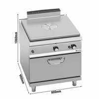 Gas Glühplattenherd - 13 kW - inkl. Gasbackofen Statisch - 7,8 kW