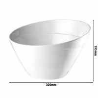 (6 adet) Kase - BALANCE - Melamin - 5L - yuvarlak - Ø300mm - Derinlik:195mm - Beyaz