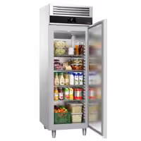 Szafa chłodnicza PREMIUM – stal nierdzewna – GN 2/1 – 700 L – 148 W – z 1 drzwiami – z izolacją 85 mm