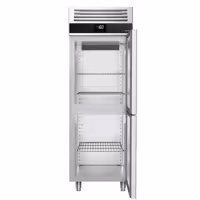 Szafa mroźnicza PREMIUM – stal nierdzewna – GN 2/1 – 700 L – z 2 półdrzwiami