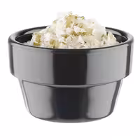 (60 adet) Ramekin (Sos Kasesi) - FLOWER POT - 60'lı Set - Melamin - 40ml - yuvarlak - Ø60mm x 35mm - Gri