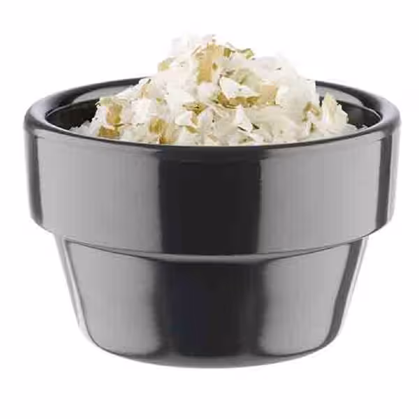 (60 adet) Ramekin (Sos Kasesi) - FLOWER POT - 60'lı Set - Melamin - 40ml - yuvarlak - Ø60mm x 35mm - Gri