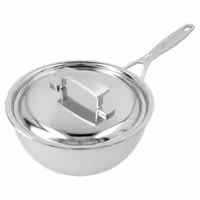 DEMEYERE | Industry 5 Conical Sauté Pan with Lid – Ø200 mm – 18/10 Stainless Steel – Induction Ready