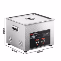 Ultrazvučni čistač – 15 litara – 360 W ultrazvučne snage – s odvodnim ventilom