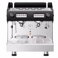 Profesyonel Espresso Kahve Makinesi "Compact" - 2 Gruplu - Manuel - dahil Ön Demleme (Preinfusion) Sistemi & 1 Buhar Kolu - Tall Cup