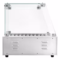Commercial Hot Dog Roller Grill - 11 Rollers - with Glass Cover