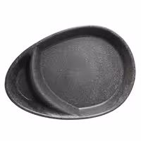 (1000 pcs) Compartment Tray - Bio-Compound - 275x200mm - with 2 compartments - Grey