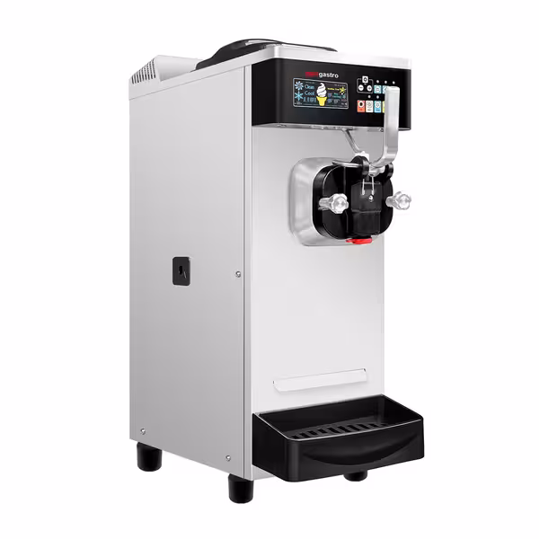 Commercial Soft Serve Ice Cream Machine - 20-26L/h - 1.6kW - for 1 flavour - Countertop - Pre-Cooling