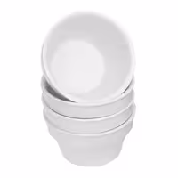 (18 komada) THERMO FUTURE BOX | Porculanska zdjela za prilog - okrugla - 300 ml - bijela