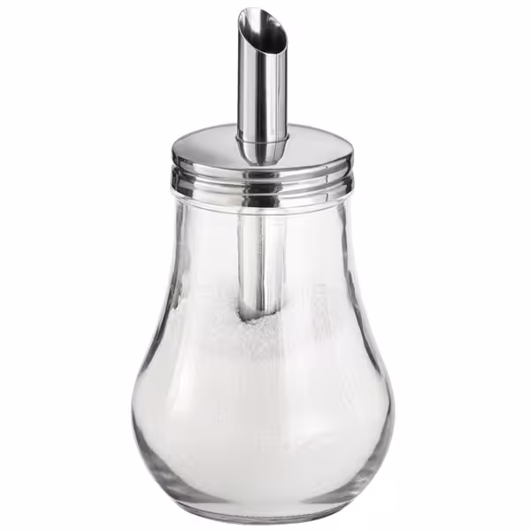 (6 tk) Suhkrudosaator - klaas/roostevaba teras - 250 ml - tilaga