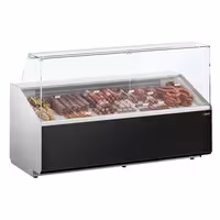 Chladicí pult - 2500 mm - přední panel černý
