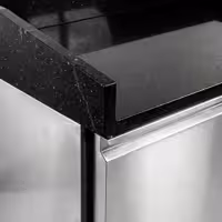 Stół chłodniczy do pizzy PREMIUM - 1500x800mm - z blatem granitowym - 2‑drzwiowy - z nadstawką chłodniczą - 6x GN 1/3