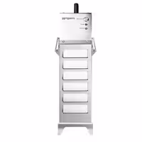 Prijenosni filter ulja za prženje - 80 l/min | 100 W | 220-240 V | 160x260x485 mm | do 180 °C | < 50 dB - nehrđajući čelik - za friteze od 20 l naviše