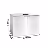 Profesionalni hladnjak za pivske bačve bez agregata - 2x50 l bačve - 1100 x 620 mm