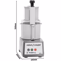 ROBOT COUPE | R 201 XL - آلة مطبخ متعددة الاستخدامات / آلة تقطيع الخضار / آلة تقطيع - 2,9 لتر - 550 واط - 1500 دورة في الدقيقة