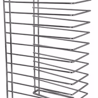 Stalak za plehove za pizzu - 318x650x351 mm | 15 plehova - nehrđajući čelik