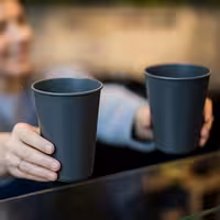 (24 pcs) Polycarbonate Cup (reusable) - 500ml - Grey