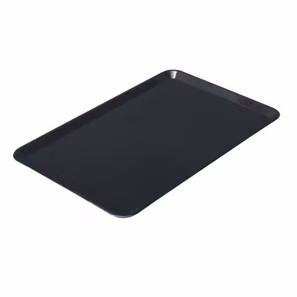 Placă de prezentare dreptunghiulară – plastic – 420 x 280 x 15 mm – negru