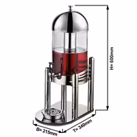 Süt ve Meyve Suyu Dispenseri - 7L - Krom