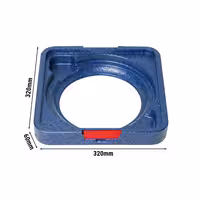 (22 komada) THERMO FUTURE BOX | Posuda za večeru PLATTER RING – plava