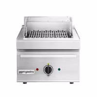 Grelhador elétrico de água - 400mm | 3,75kW - De bancada - 700mm Prof. - Grelha ajustável em altura
