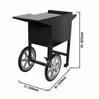 Popcorn Machine Cart - Black