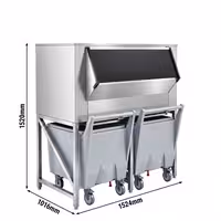 Ice Storage Bin - 400kg - incl. Trolley - for Ice Makers EWI403VHN, EWMI335 & FEI390