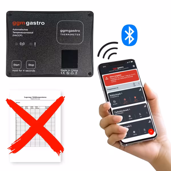 Rejestrator temperatury – automatyczny – z aplikacją GGM Thermometer App