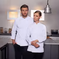 KARLOWSKY | Casaco de cozinha Basic - Branco - Tamanho: 5XL
