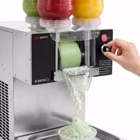 Snowflake aparat za sladoled / Bingsu aparat – 120 kg/24 h – 4 x 2,5 litre – nehrđajući čelik