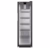 LIEBHERR | Szafa chłodnicza PERFECTION – 400 L – z wnętrzem z tworzywa sztucznego i 1 drzwiami szklanymi – czarna