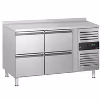 Aukstuma galds ECO - 1360x700 mm - 205 l - ar 4 atvilktnēm - Ar apmali