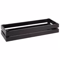 Ahşap Sunum Kutusu - SUPERBOX - Ahşap - Siyah - köşeli - 555x185x105mm