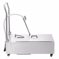 Filtar za friteznо ulje - 48 l/min | 370 W | 450x890x880 mm - na kotačima | nehrđajući čelik | tihi motor 55 dB - uključuje 5 filtara
