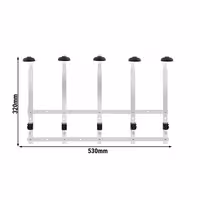 FUCHS | Wall Mount for 5 Bottles - 0.7 to 1 L
