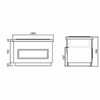 Lada bufetowa zimna PRAGA – 1400 mm – od +2 do +10 °C – z wanną chłodniczą na 3x GN 1/1