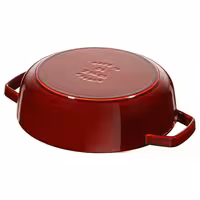 STAUB | BRAISERS - Posuda za pečenje sa Chistera kapljičastom strukturom - 240 mm - Lijevano željezo - Grenadine crvena boja