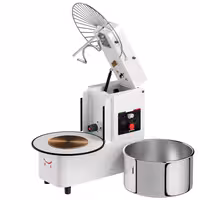 Spiralna miješalica za tijesto - 53 l / 44 kg - 1 brzina - podizna glava i uklonjiva posuda - s mehaničkim timerom - 400 V