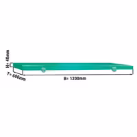 Chopping Board for Prep Table - 1200x600mm - Thickness: 40mm - HACCP-Compliant - PE500 - Green