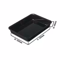 Miska prezentacyjna GN 1/2 – prostokątna – tworzywo sztuczne – wysokość: 80 mm – czarna