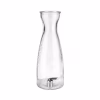 Musluklu Cam Şerbetlik - Standlı - Ø155mm